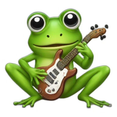 Music frog  sticker