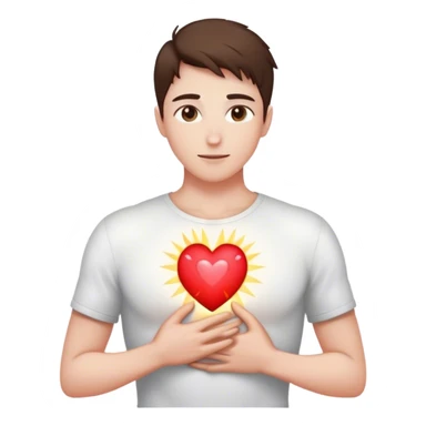 **A glowing heart inside a person’s chest, radiating outward.** Someone stands in front of them, their heart to glow as well. look at each other

This represents the idea that **true love isn’t about giving someone your love to keep—it’s about lighting up the love they already have inside them.** ✨ sticker
