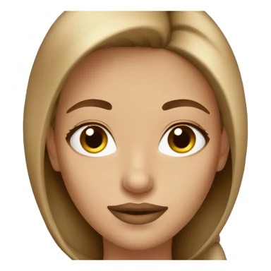 Glamorous gorgeous girl with light brown hair sticker