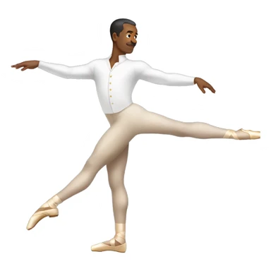 Man on pointe sticker