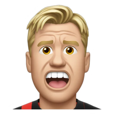 Eddie Howe biting nails sticker