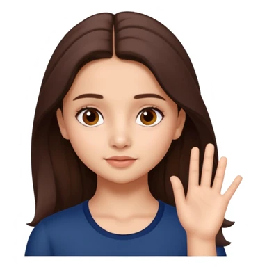 A pretty bratz genmoji of a girl looking like Alia Bhatt (bollywood actress) sticker