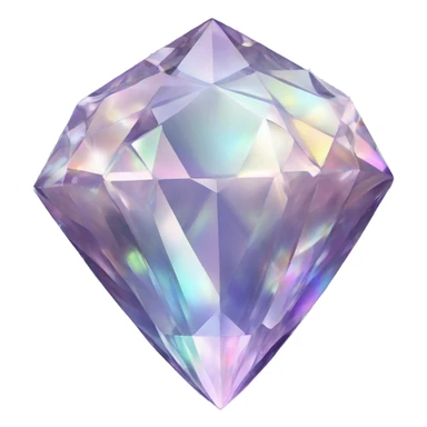 56-carat iridescent diamond crystal cluster sticker