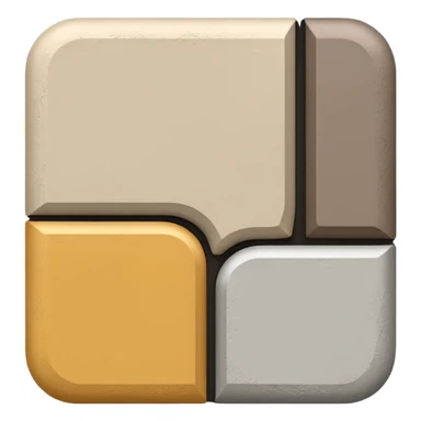 Realistic work  with neutral color sticker