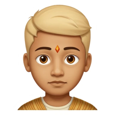 a guy thats south Indian and has a triangle face no beard because he is a kid sticker