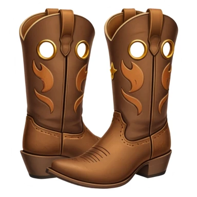 Cowboy boots sticker