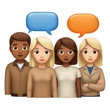 A crowd of people with a text bubble over them that says “you’re dumb” sticker