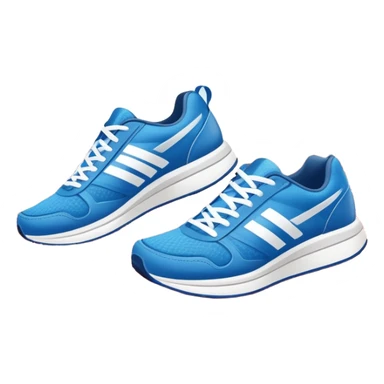 An icon featuring a pair of running shoes in the foreground on a red running track with white lane markings. The background showcases a grand stadium filled with cheering fans, bright floodlights, and a clear blue sky. Transparent background highlights the spirit of professional running. sticker