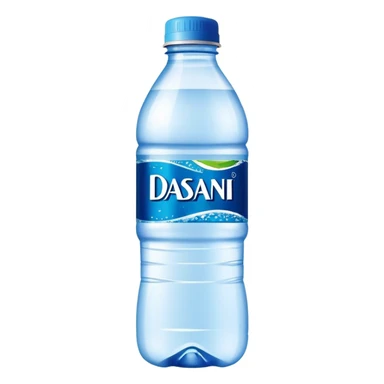 Dasani water bottle with no face  sticker