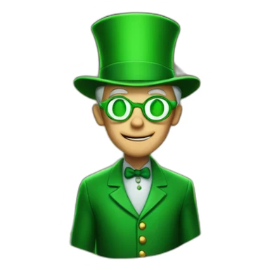 an old riddler standing in front of the cave sticker