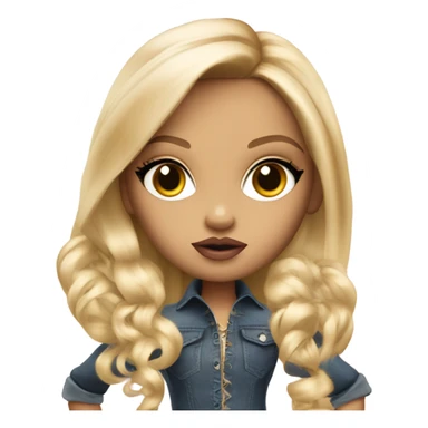Blonde bratz doll sticker