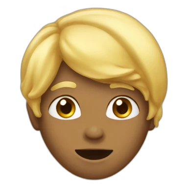blond poop sticker