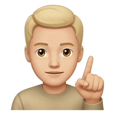 Guy pointing directly at camera smug face sticker