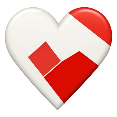 suprematism heart sticker