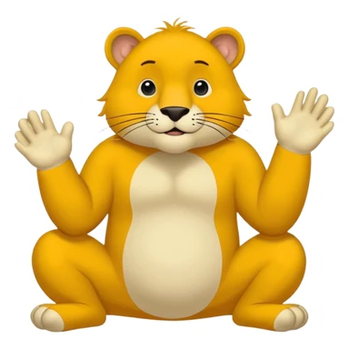 Эмодзи 1:1: грустный милый лев (cartoon), крупный план головы, большие влажные глаза, опущенные брови, маленькая слезинка; круглые очки с полупрозрачными фиолетовыми линзами и бликами; плоские заливки, высокий контраст, толстый тёмный контур, центр кадра, прозрачный фон, без текста sticker