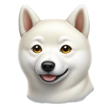 white shiba inu sticker