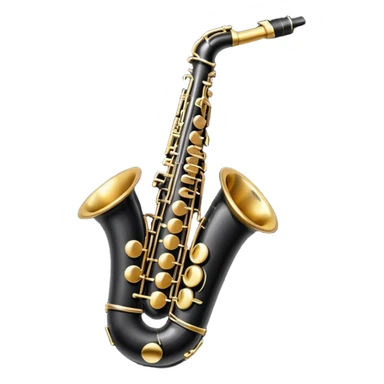 black saxophone   emoji sticker