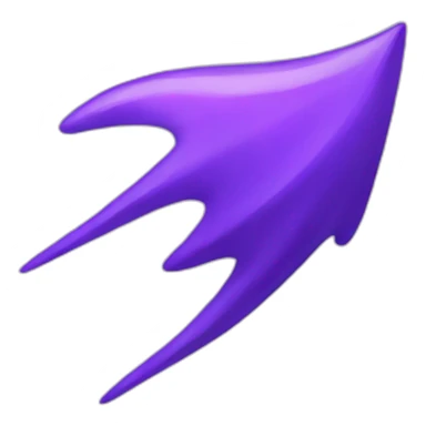purple color thunder sticker