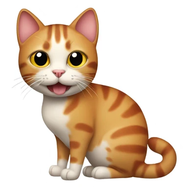 Cat with sausage sticker