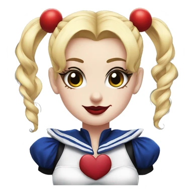 Sailor moon harley quinn  sticker