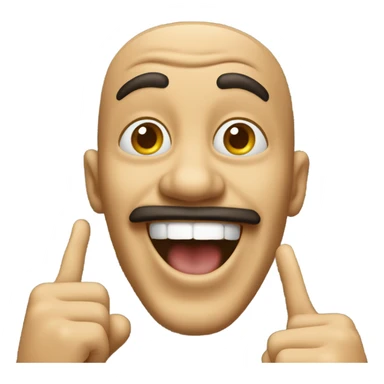 Person throwing up Italian hand gestures  sticker