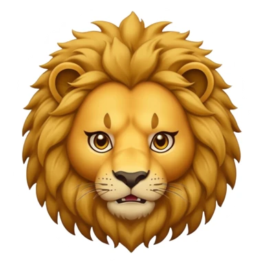 human in a lion costume, the lion face might be a little angry sticker