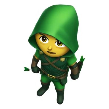 Green arrow patrolling city sticker