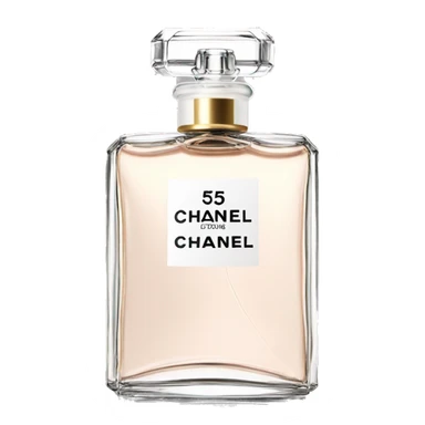 chanel number 5 perfume clear bottle sticker