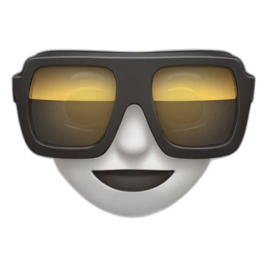 Je suis avec des lunettes de soleil riche sticker