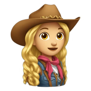 cowgirl sticker