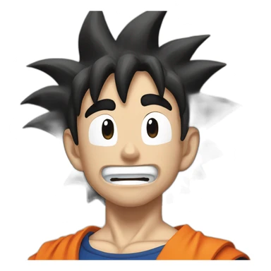 does goku clean nuts? sticker