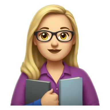 A fat girl math teacher sticker