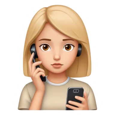 girl phone addicted sticker