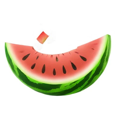 Watermelon smoking a doobie sticker