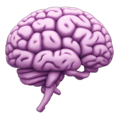 human brain running sticker