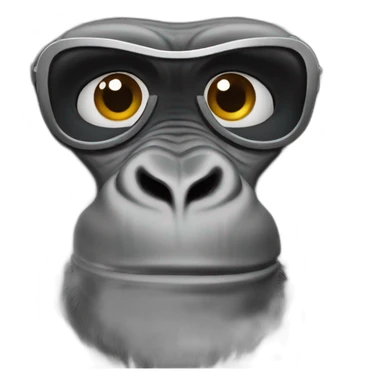 Gorilla in moto sticker