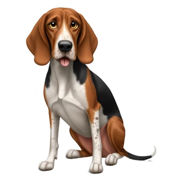 Redtick coonhound sticker