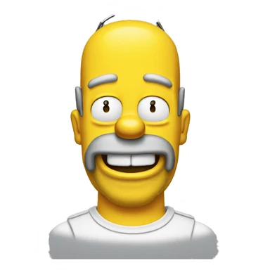 smiling homer simpson sticker