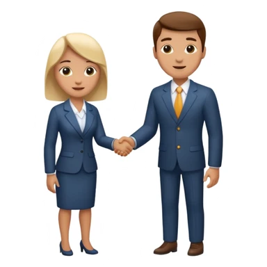 business handshake sticker