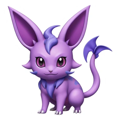 Noibat-Nidorino-Espeon-hybrid, full body sticker