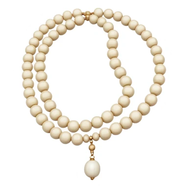 white prayer bead sticker