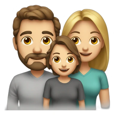 Me mother with me and me dad sticker