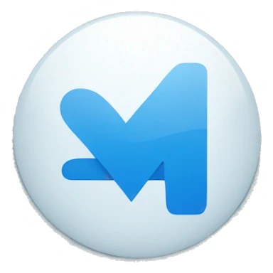 blue circle with a white checkmark in it sticker