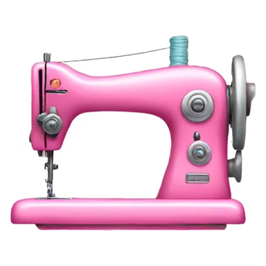 pink sewing machine sticker