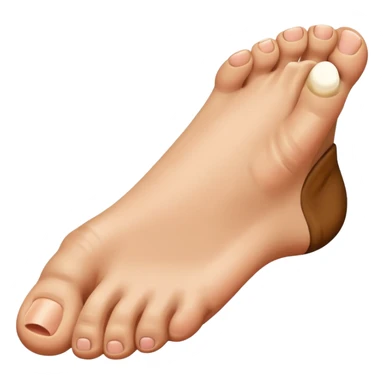 Toe flipping the middle toe sticker