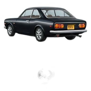 1968 BLACK DATSUN BLUEBIRD sticker