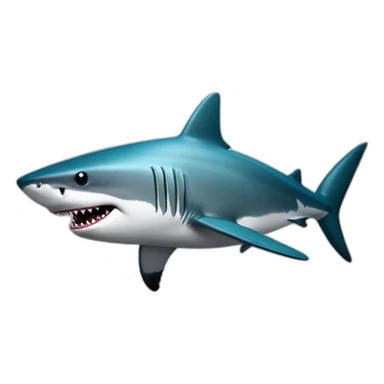 a shark with a AK47 sticker