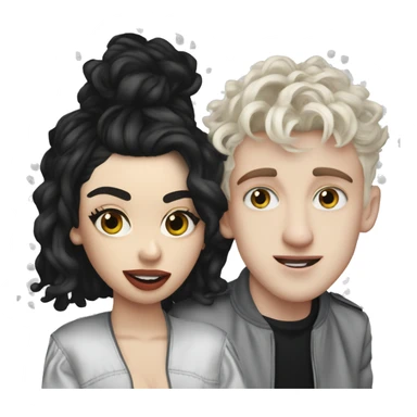 charli xcx and troye sivan sticker