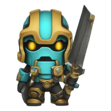 Warhammer Tau nerd emoji sticker