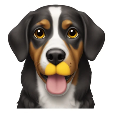 Dog in a form of a duck sticker